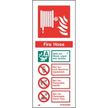 Fire Hose extinguisher identification sign