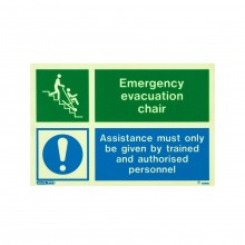 Evacuation Chair Sign