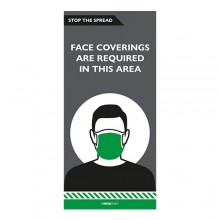 Medichief Stop The Spread Sign - Face Coverings Required