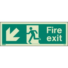 Fire exit sign down to the left