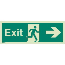 Photolum. Exit sign right