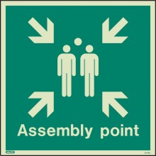 Assembly point sign