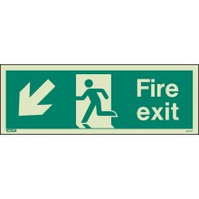 Fire exit sign down to the left