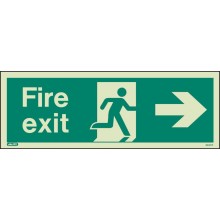 Fire exit sign right