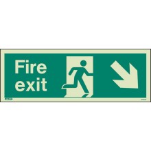 Fire exit sign down to the right