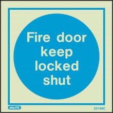 Fire door keep locked shut sign 150 x 150