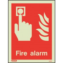 Fire alarm location sign