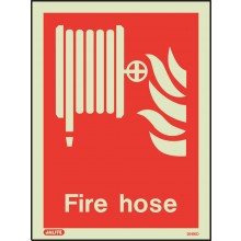 Fire hose location sign 200 x 150