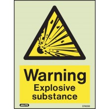 Warning Explosive substance sign