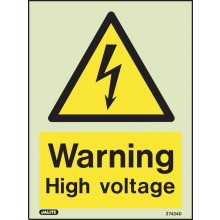 Warning High voltage sign