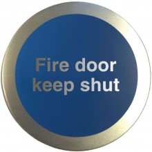 Aluminium Fire door keep shut disc.