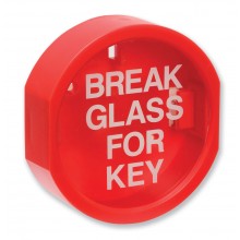 Plastic fronted 'break glass' keybox