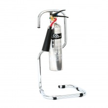 Single chrome extinguisher stand