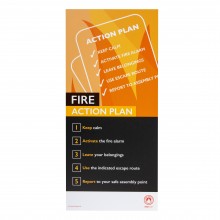 Fire Safety Assured Information Sign- Fire Action Plan