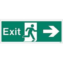Exit sign right