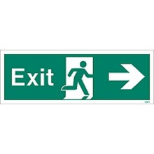 Exit sign right