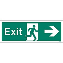 Exit sign right