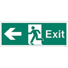 Exit sign left