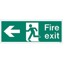 Fire exit sign left