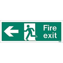 Fire exit sign left