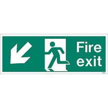 Fire exit sign down to the left