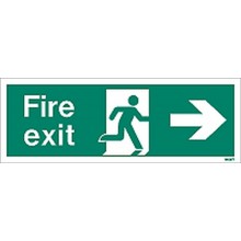 Fire exit sign right