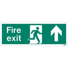 Fire exit sign up/forward