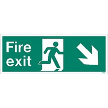 Fire exit sign down to the right