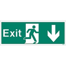 Exit sign down