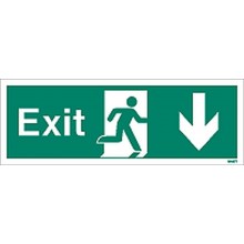 Exit sign down