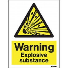Warning Explosive substance sign