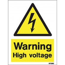 Warning High voltage sign