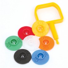 Chubb pin with orange OK indicator