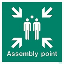 Assembly point sign